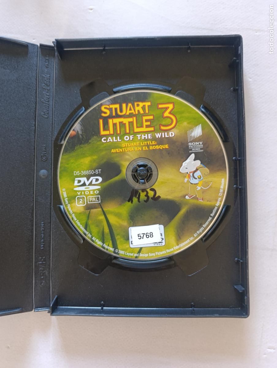 Cine: DVD STUART LITTLE 3: AVENTURA EN EL BOSQUE - SIN CARATULA - LEER DESCRIPCION (8E)