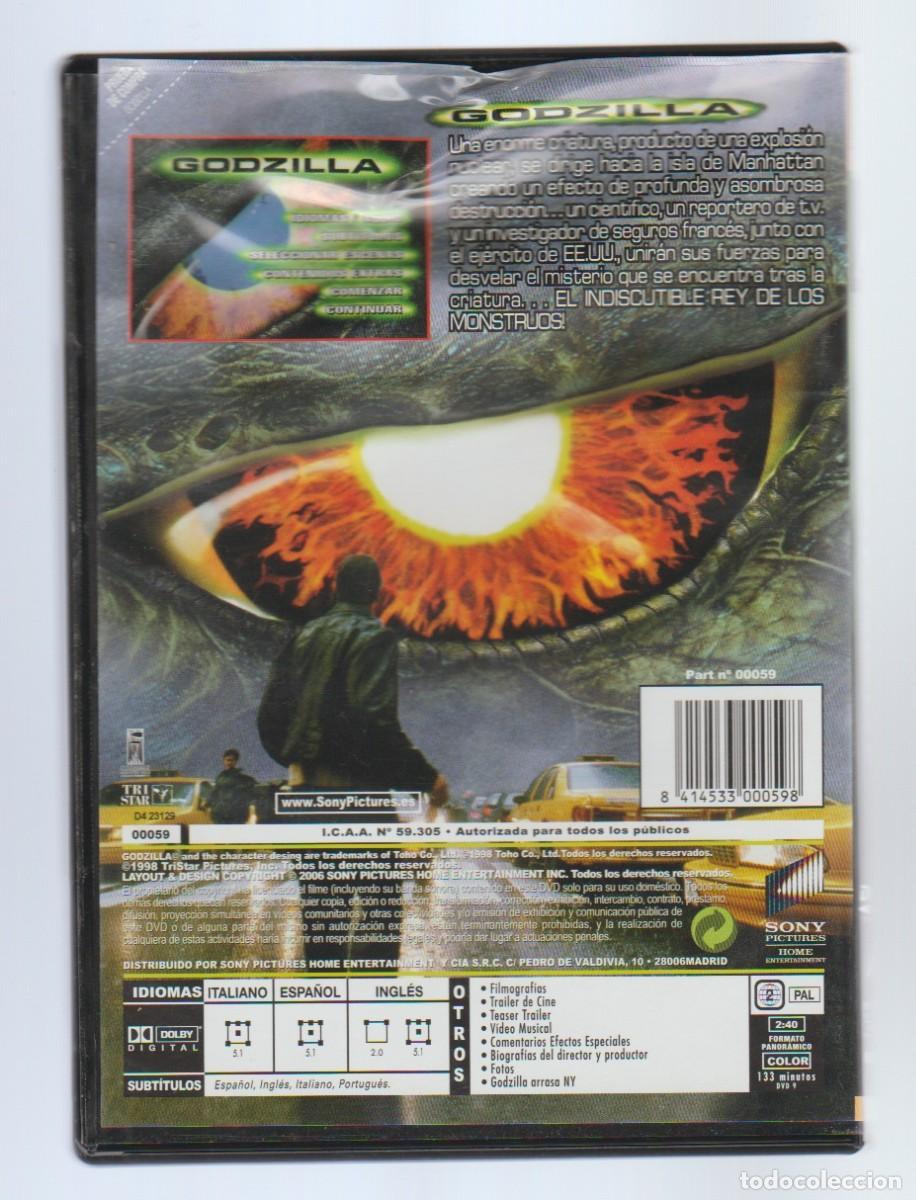 Cine: DVD - GODZILLA (TERROR MONSTRUOS) - Foto 2