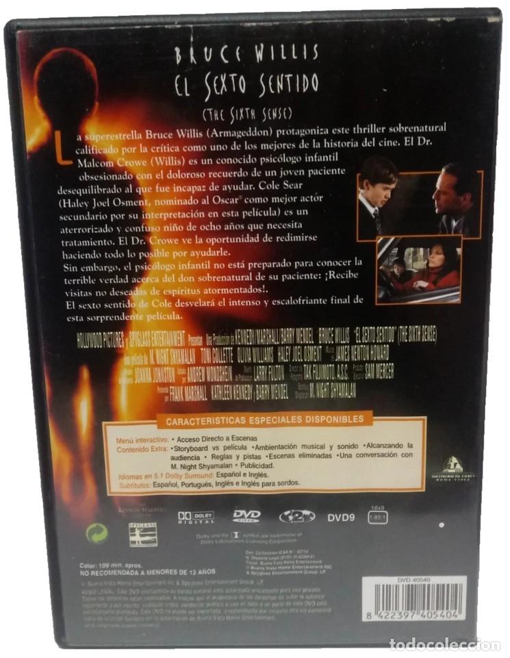 Cine: EL SEXTO SENTIDO DVD - Foto 2