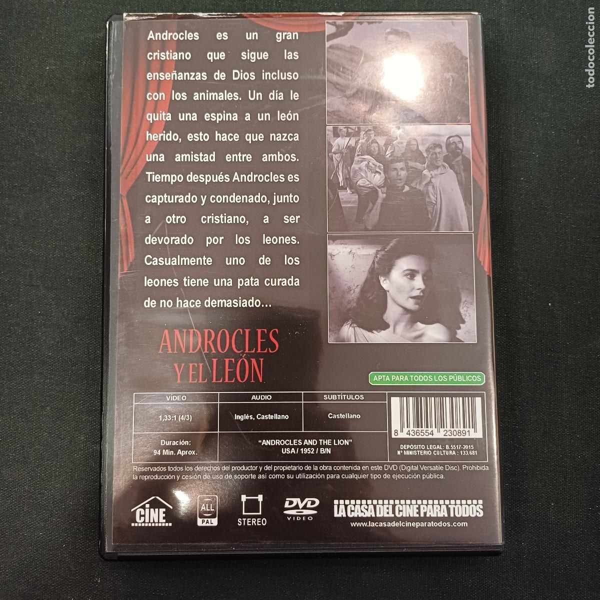Cine: ANDROCLES Y EL LEON/DVD. - Foto 3