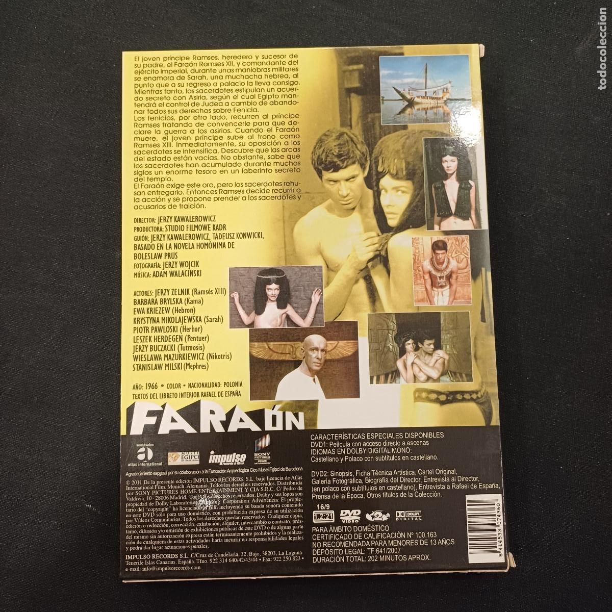 Cine: FARAON/DVD 2 DISCOS + LIBRETO. - Foto 3