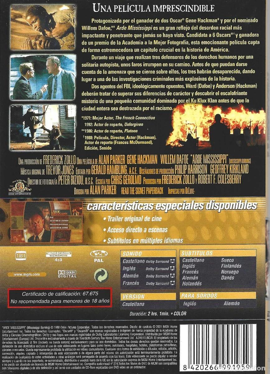 Cine: ARDE MISSISSIPPI GENE HACKMAN - Foto 2