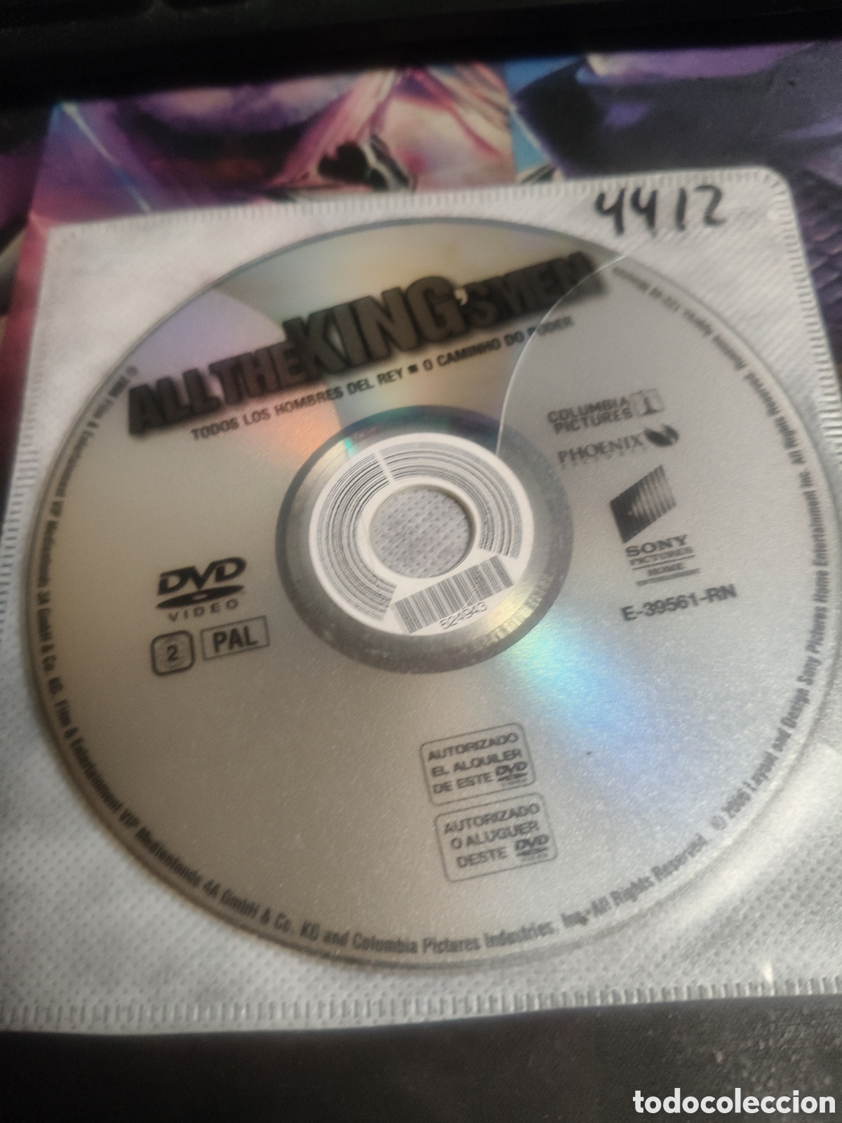 Cinema: Todos los hombres del rey DVD - 4412 (disco solo)