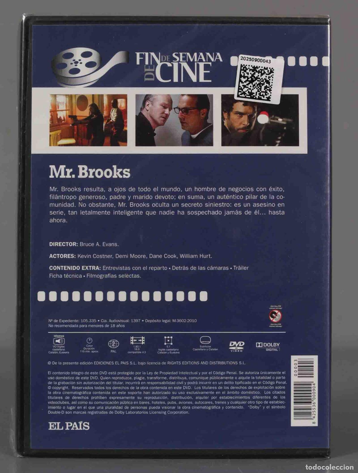 Cine: DVD. MR.BROOKS. PRECINTADO - Foto 2