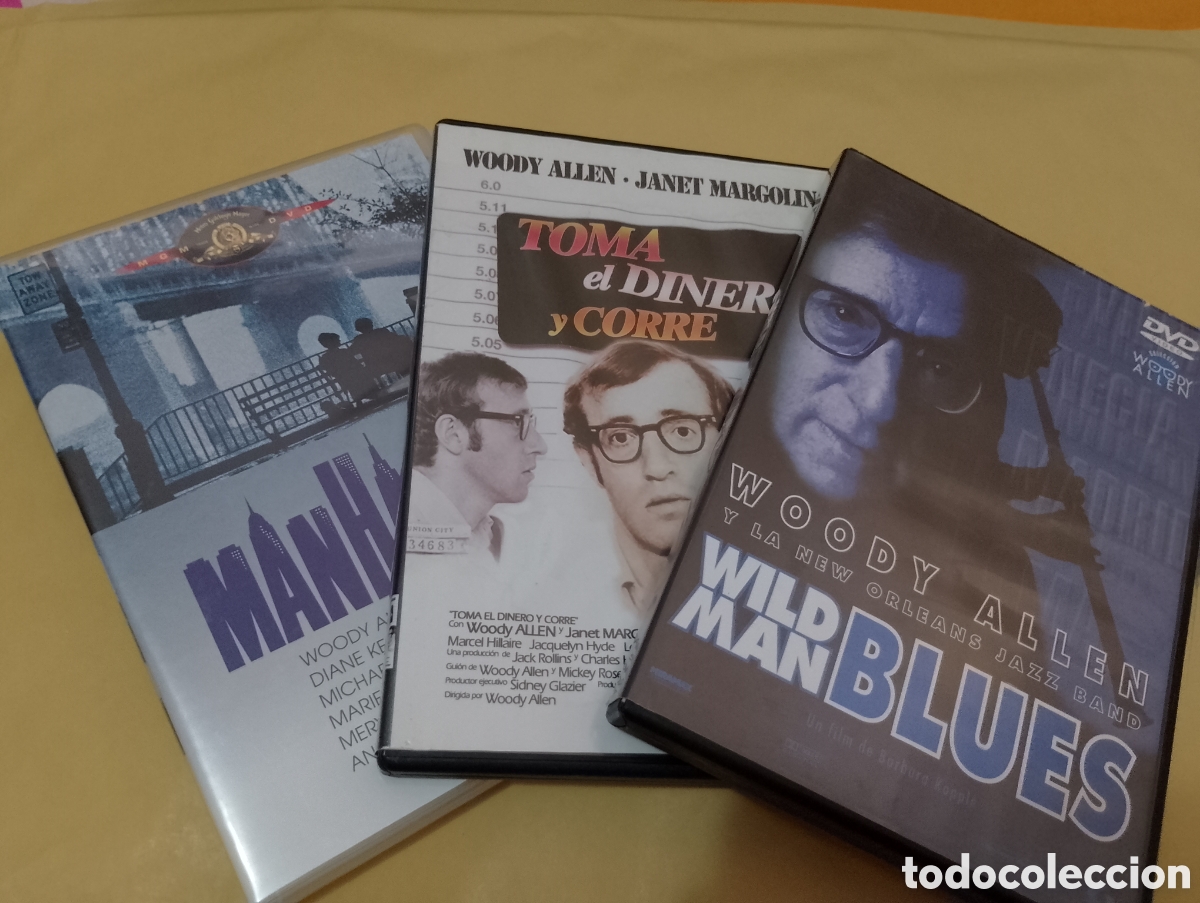 Cine: 3 Dvds. Woody Allen. Manhattan, Wild Wild Blues, Toma el dinero y corre.