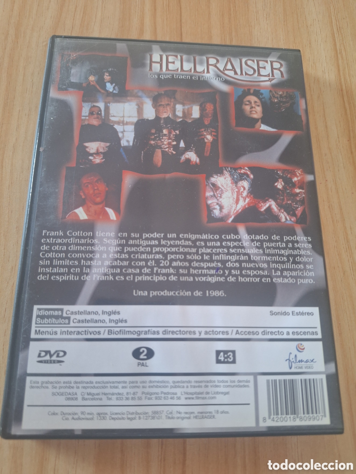 Cine: A20 hellraiser DVD SEGUNDAMANO - Foto 2