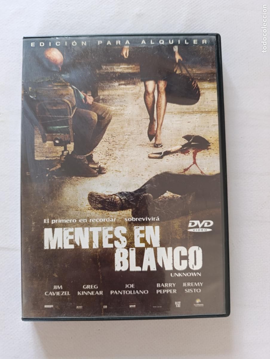 Cine: DVD MENTES EN BLANCO (UNKNOWN) - EDICION DE ALQUILER - LEER DESCRIPCION (1A)