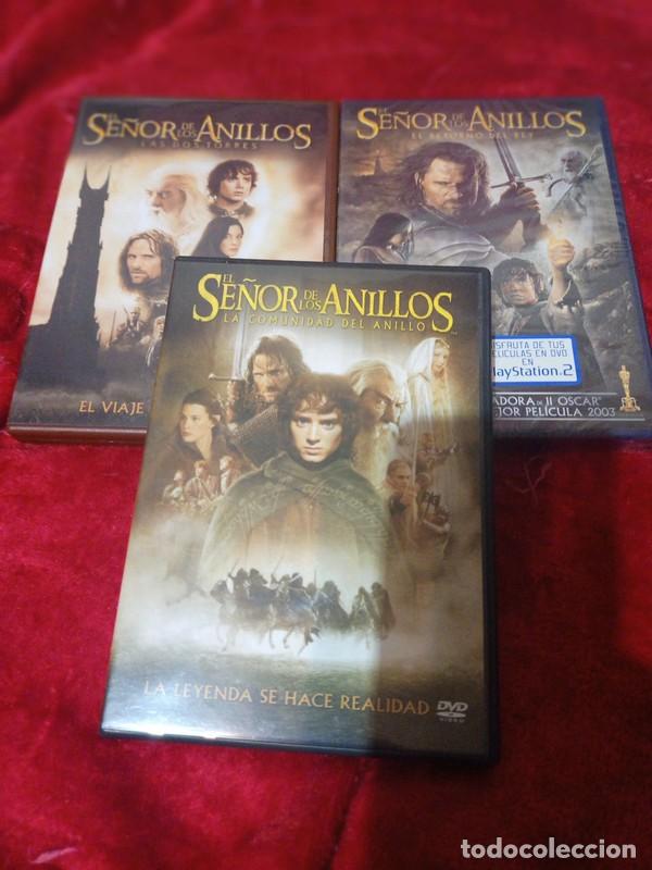 Cine: lote DVD triologia se&ntilde;or de los anillos