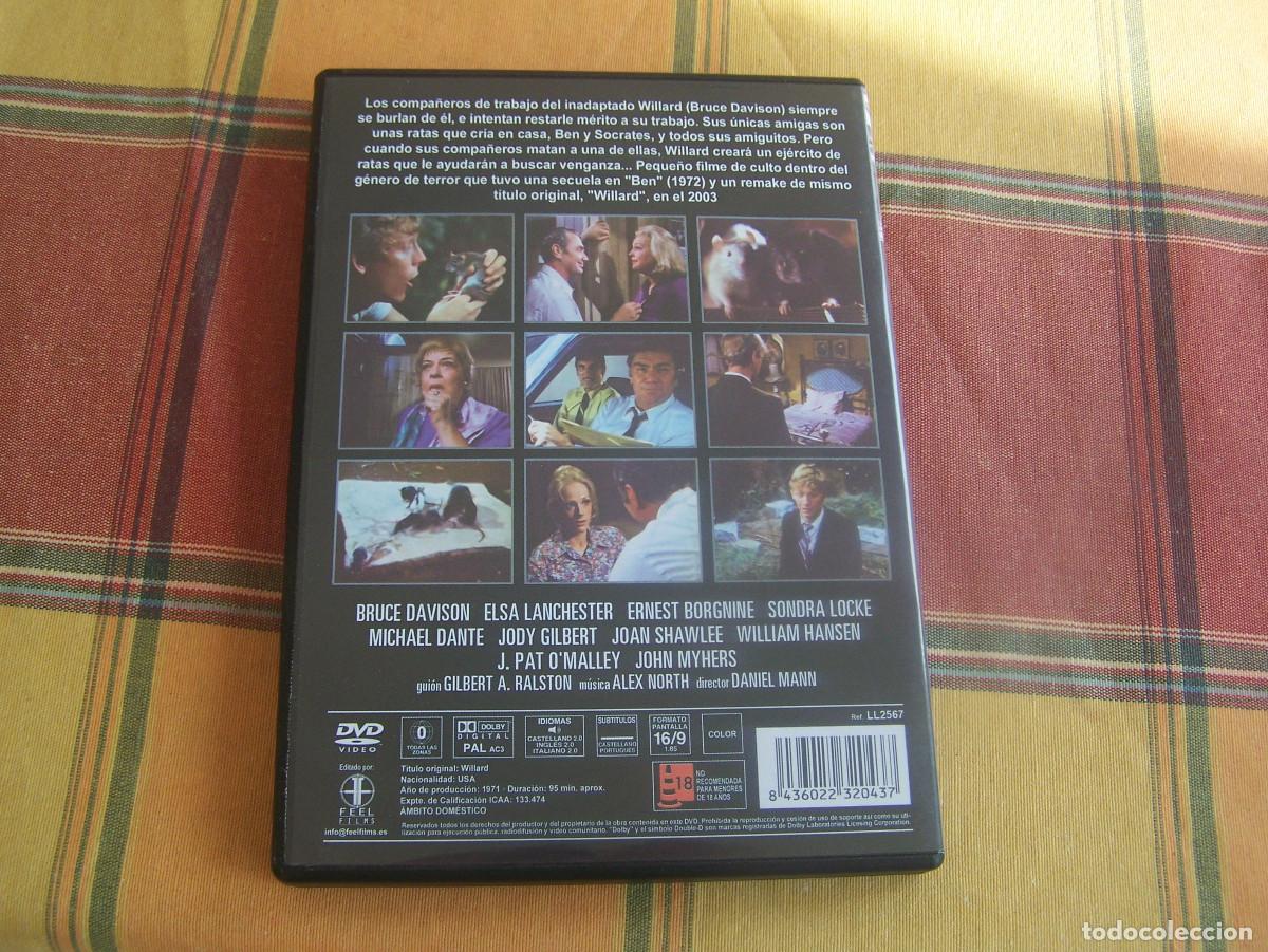 Cine: Las ratas .Willard ( Daniel Mann ) dvd - Foto 2