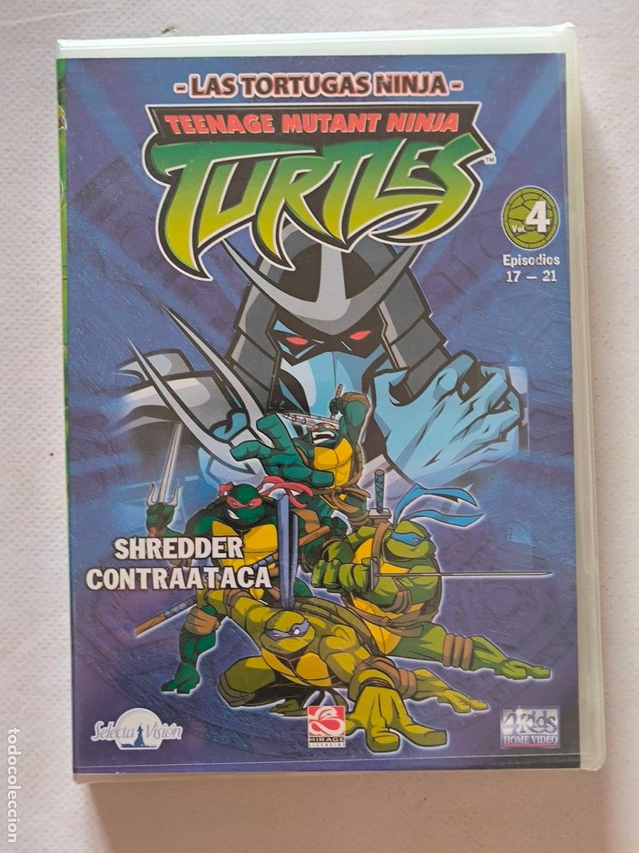 Cine: DVD LAS TORTUGAS NINJA VOL. 4 - TEENAGE MUTANT NINJA TURTLES - NUEVO, PRECINTADO (2Z)