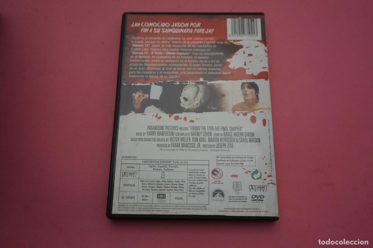 Cine: 6B1/ DVD - VIERNES 13 - ULTIMO CAPITULO - PARTE 4 - Foto 3