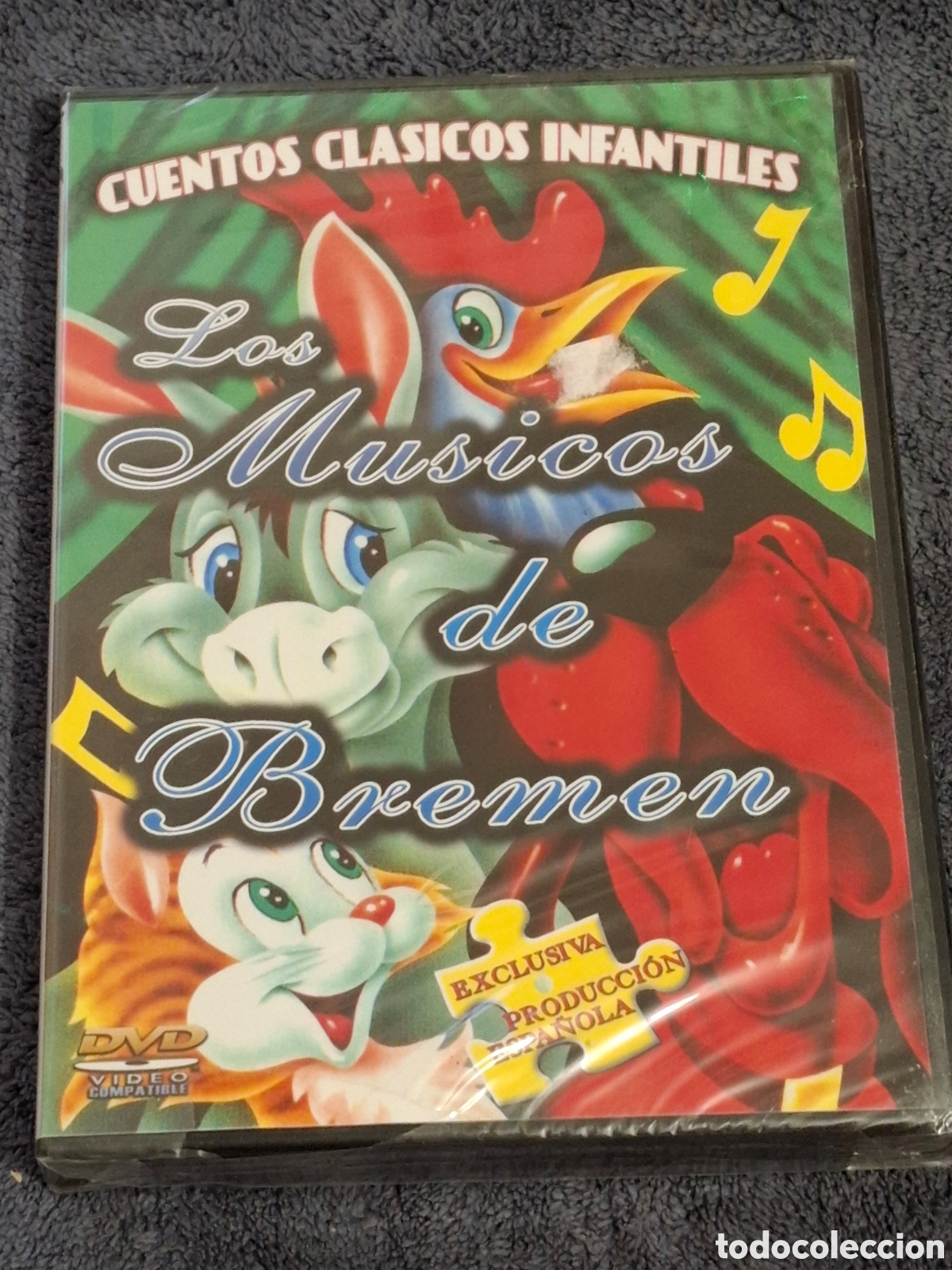 Cine: DPCH. Cuentos Clasicos - Los M&uacute;sicos De Bremen, Nuevo, Precintado Original, Sin Estrenar Ni Usar.