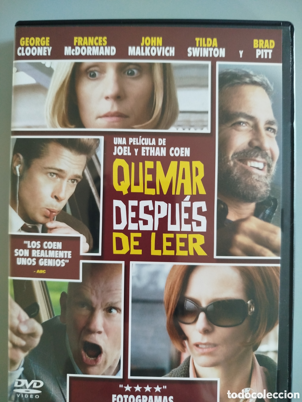 Cinema: PELICULA DVD - QUEMAR DESPUES DE LEER - GEORGE CLOONEY / BRAD PITT - JOEL Y ETHAN COEN