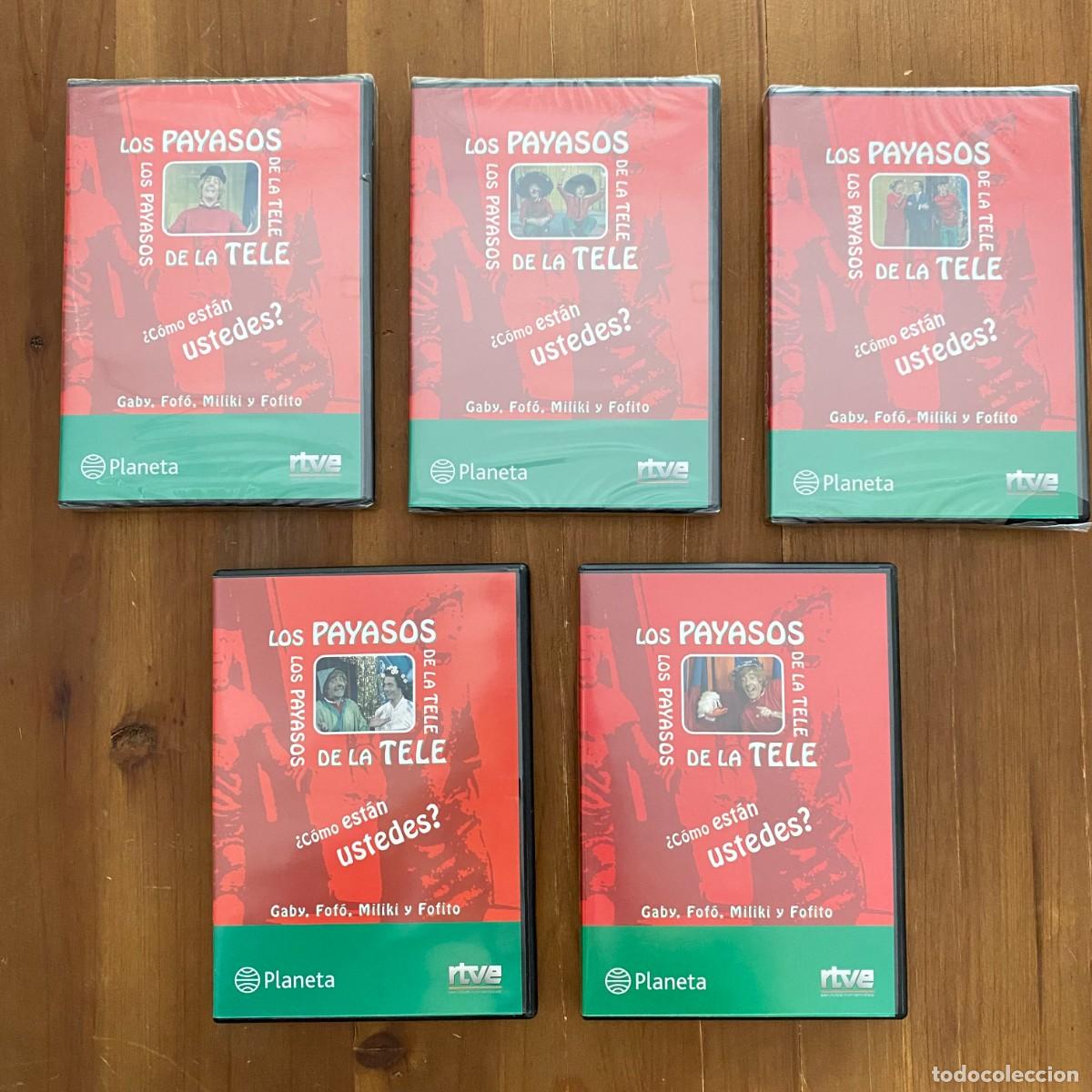 Cine: COLECCION DVDS DVD LOS PAYASOS DE LA TELE RTVE PLANETA 5 UNIDADES, SIN USO, TRES PRECINTADAS