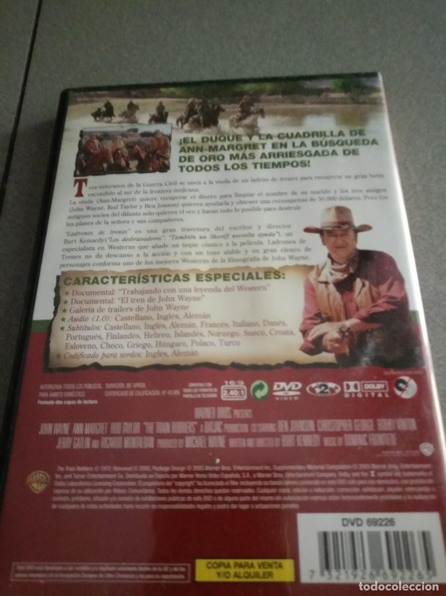 Cine: dvd. Ladrones de trenes. John Wayne. - Foto 2