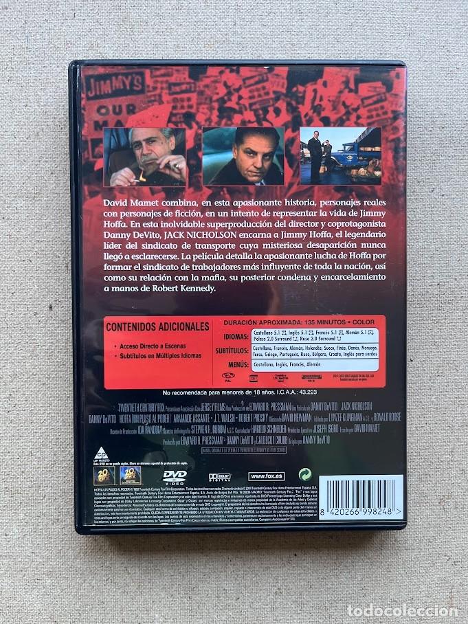 Cine: Hoffa (Un pulso al poder) / Jack Nicholson & Danny DeVito / Danny DeVito / DVD / - Foto 2