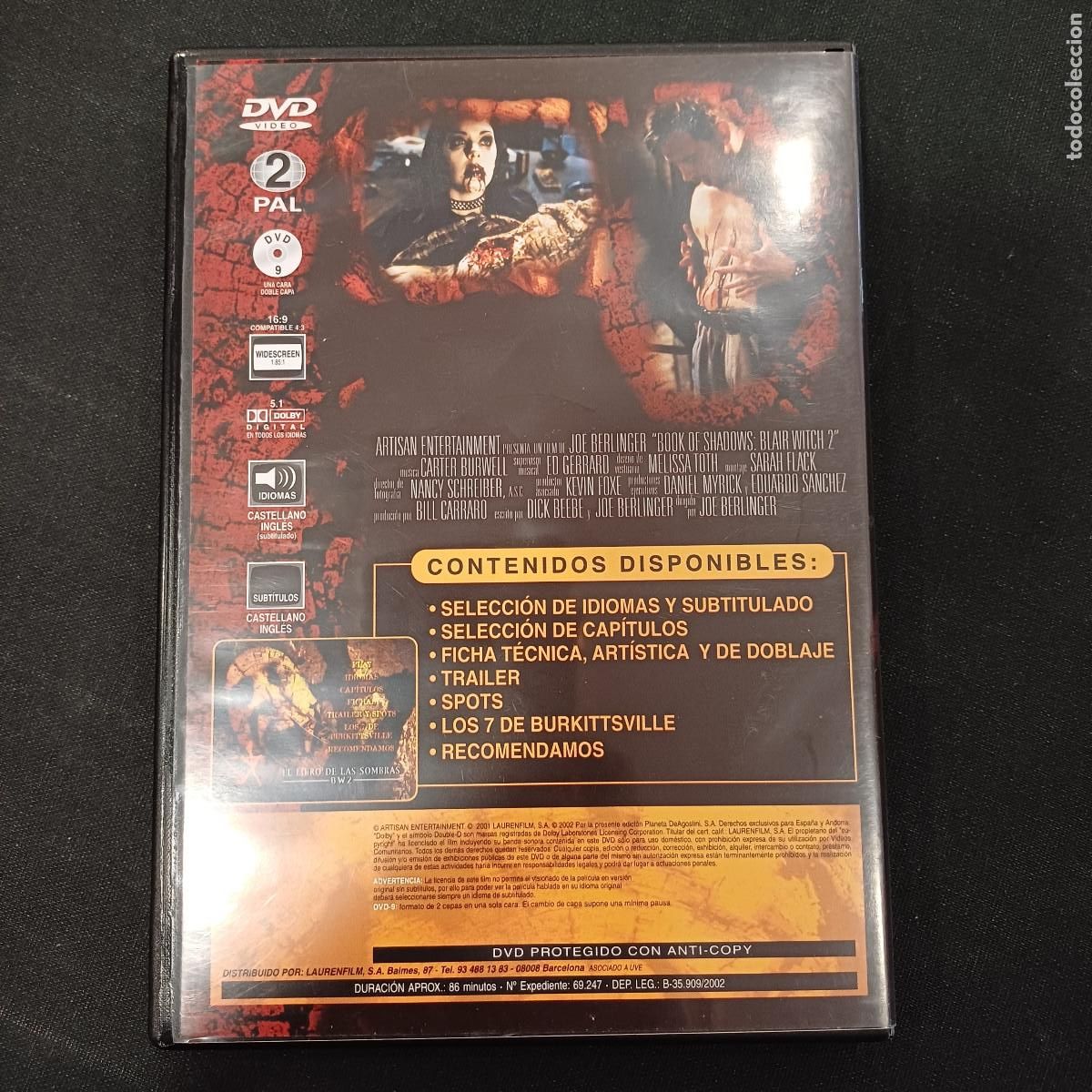 Cine: EL LIBRO DE LAS SOMBRAS/DVD. - Foto 3