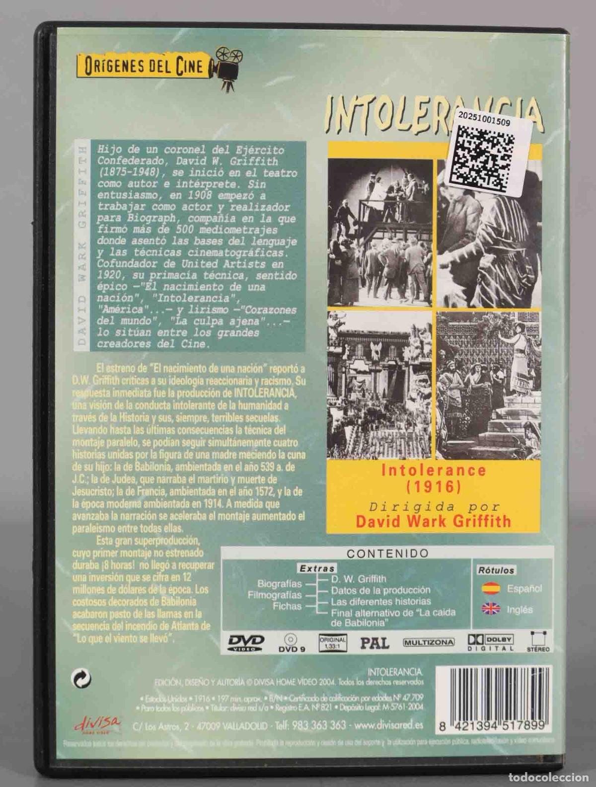 Cine: DVD. INTOLERANCIA / DAVID GRIFFITH - Foto 2
