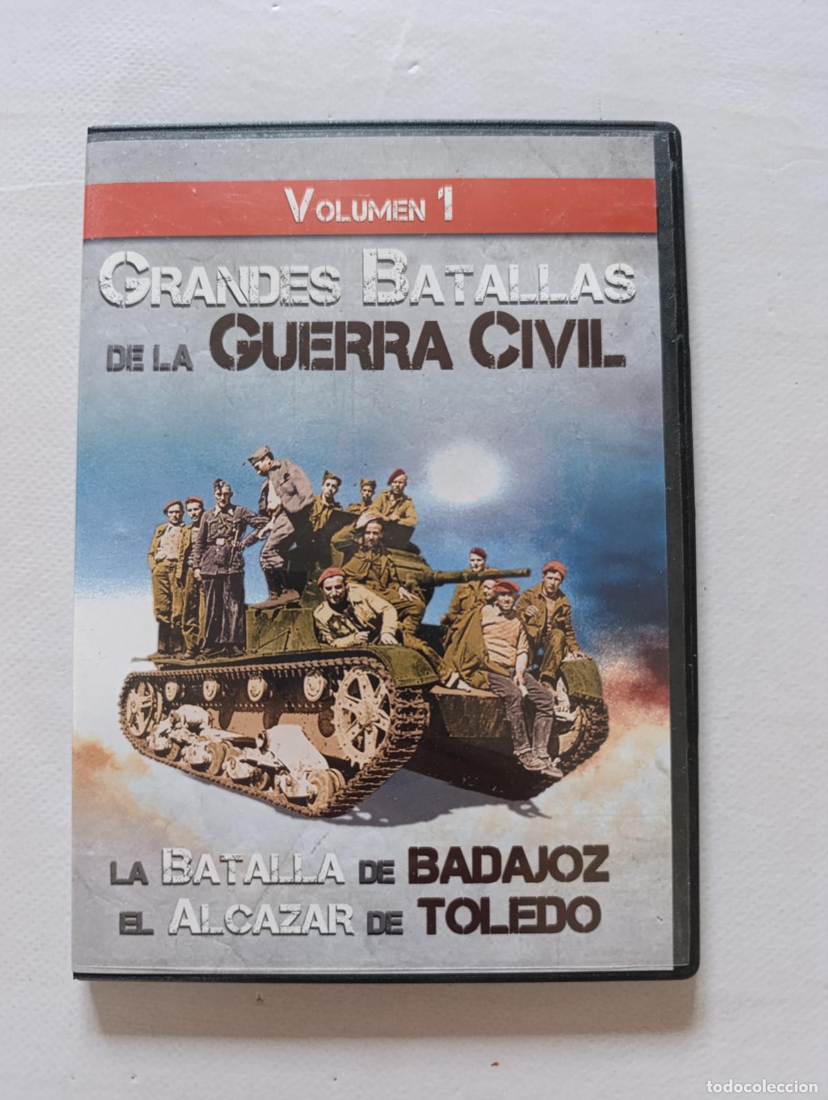 Cinema: DVD GRANDES BATALLAS DE LA GUERRA CIVIL VOLUMEN 1: LA BATALLA DE BADAJOZ, EL ALCAZAR DE TOLEDO (5J)