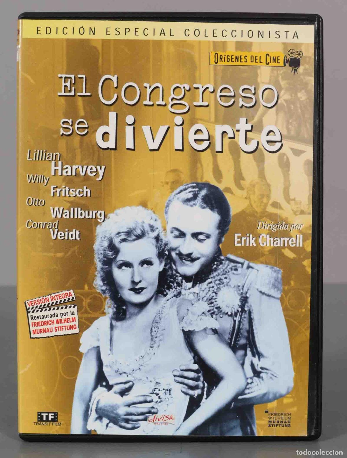 Kino: DVD. EL CONGRESO SE DIVIERTE - ERIK CHARRELL - OR&Iacute;GENES DEL CINE