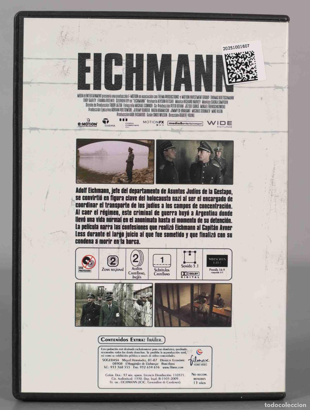 Cine: DVD. EICHMANN. ROBERT YOUNG - Foto 2