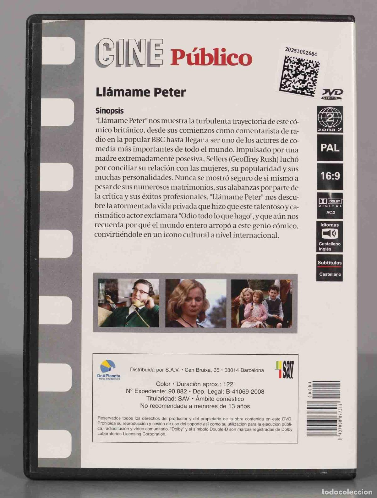 Cine: DVD. Ll&aacute;mame Peter. WATSON - Foto 2