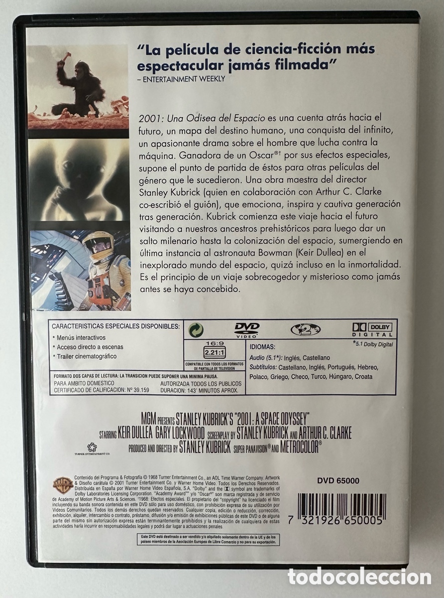 Cine: 2001: UNA ODISEA DEL ESPACIO DVD - Foto 2