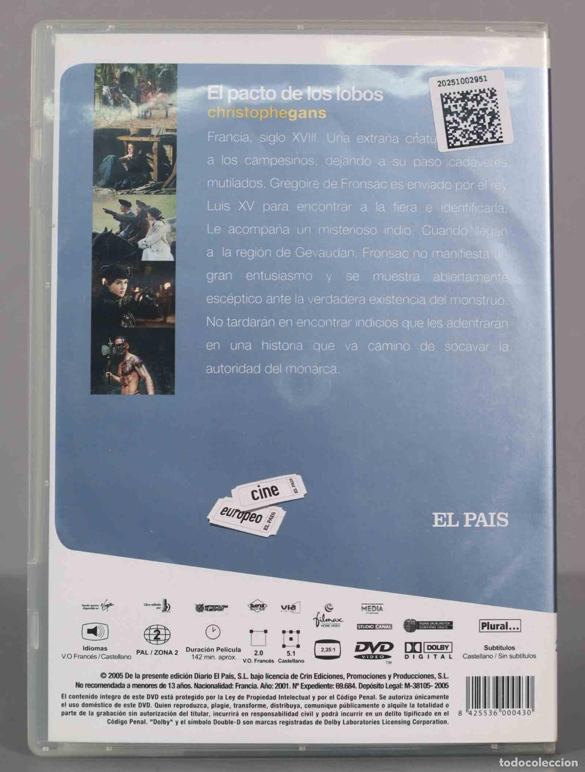 Cine: DVD. EL PACTO DE LOS LOBOS - Foto 2