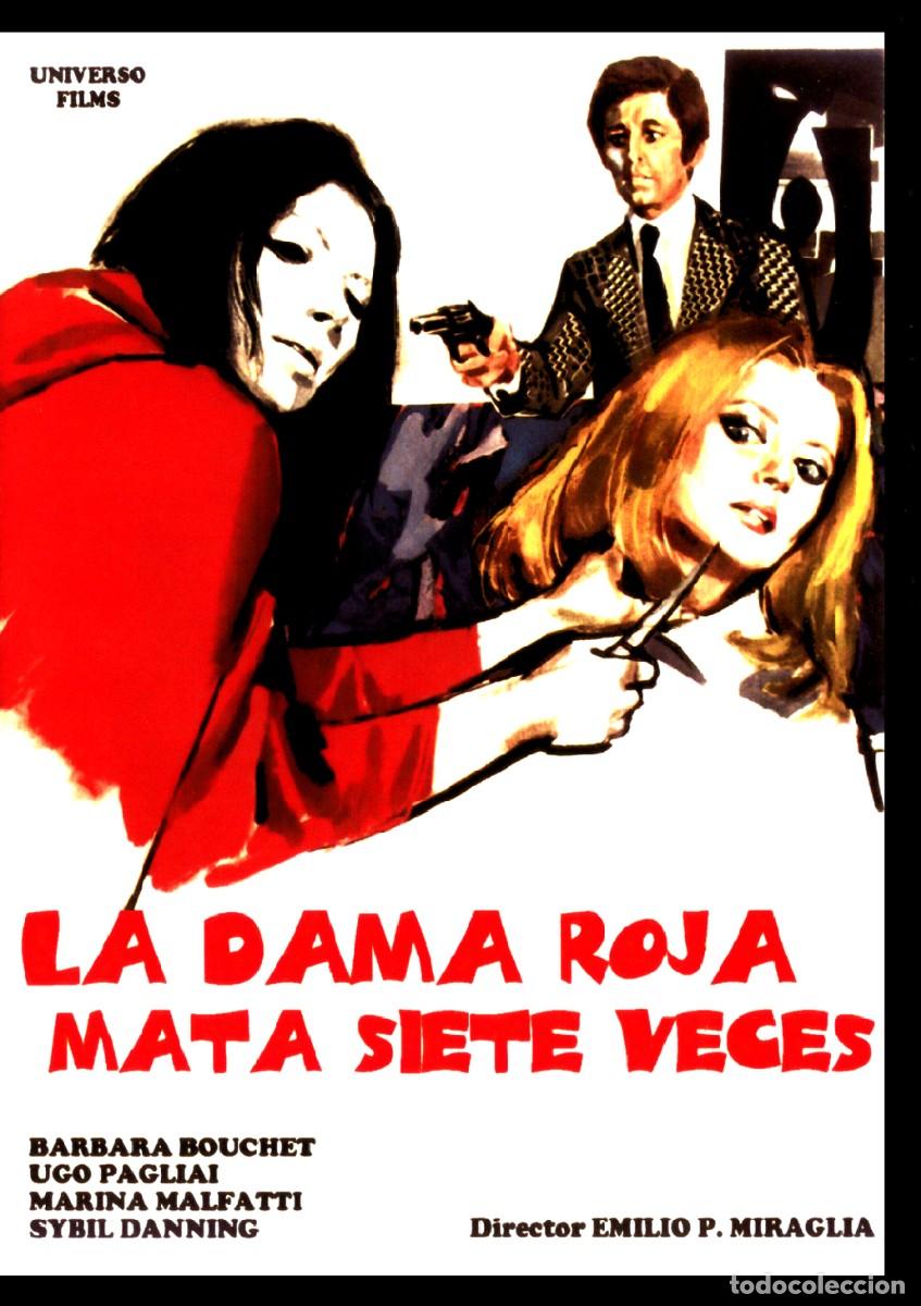 Cine: LA DAMA ROJA MATA SIETE VECES DVD PRECINTADO IMPORTACION TERROR GIALLO DE CULTO - BARBARA BOUCHET