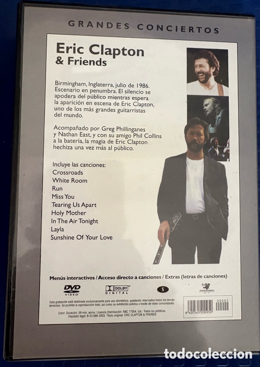 Cine: DVD ERIC CLAPTON & FRIENDS. - Foto 3