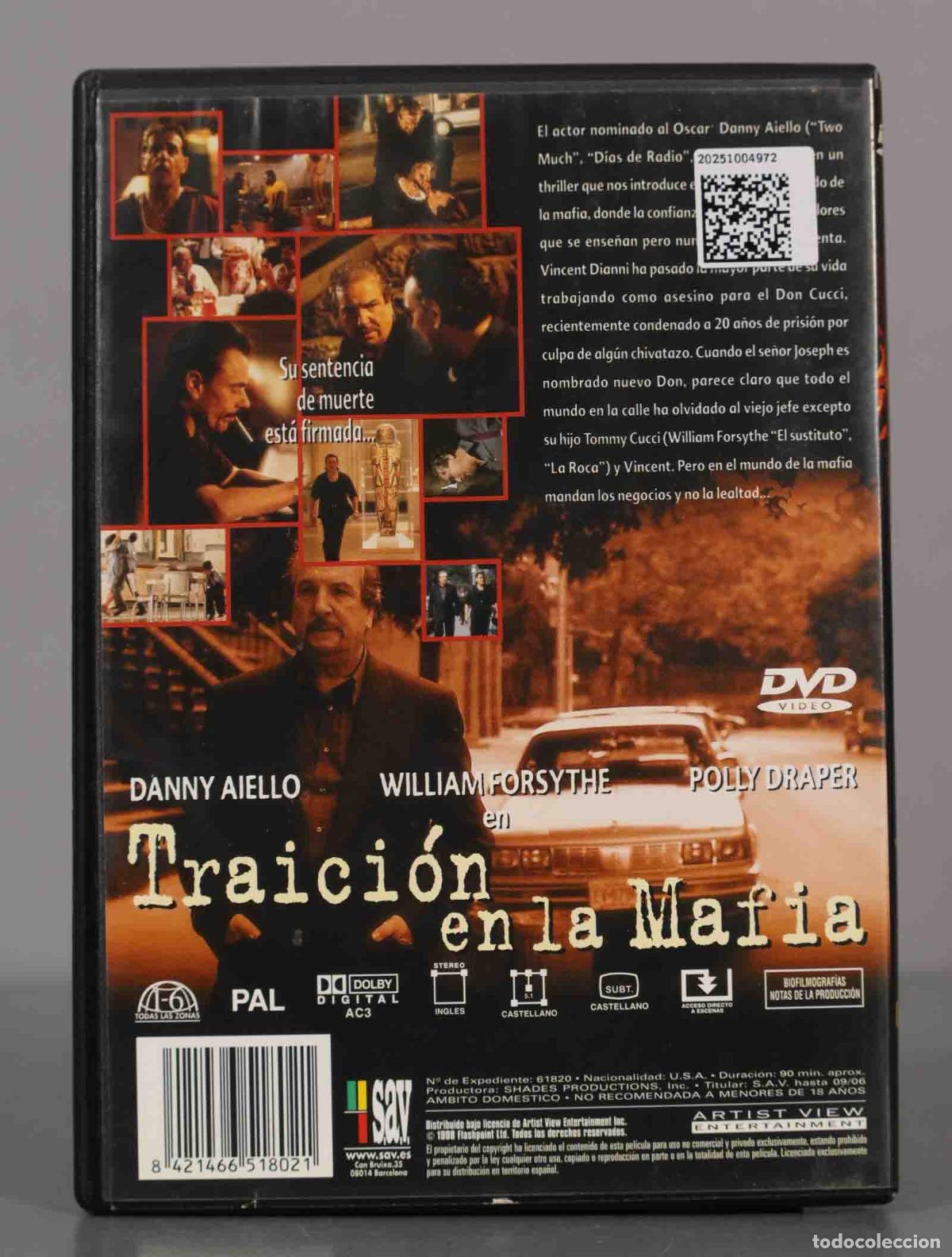 Cine: DVD. TRAICI&Oacute;N EN LA MAFIA. - Foto 2