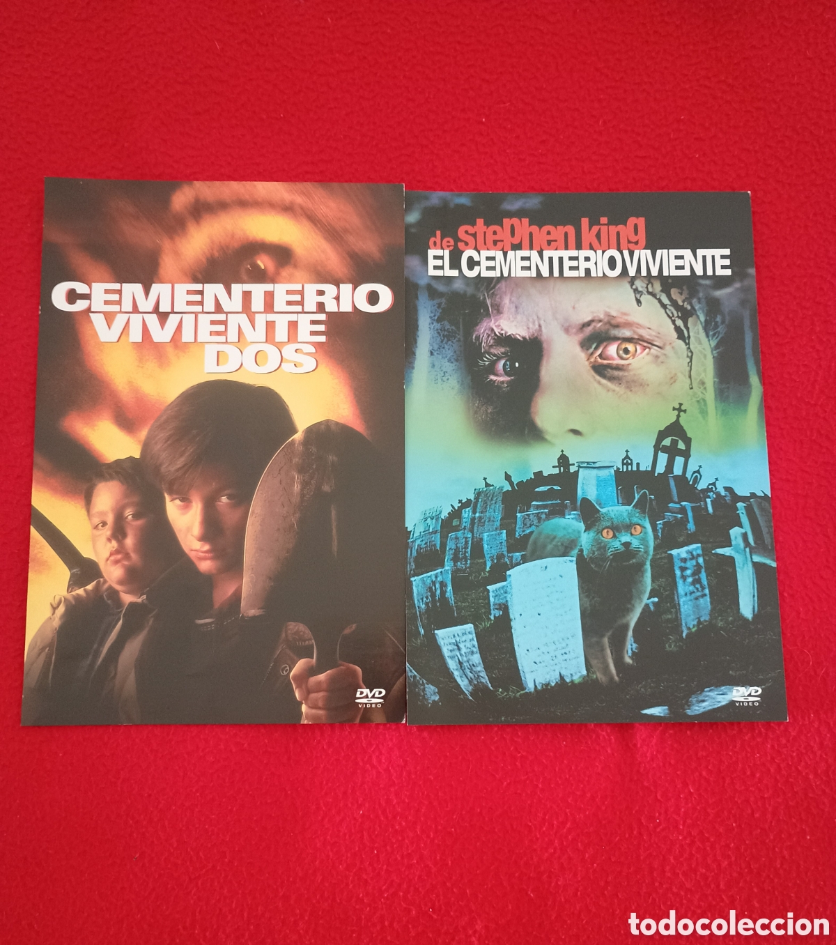 Cine: Folleto - cementerio viviente + cementerio viviente dos Stephen King