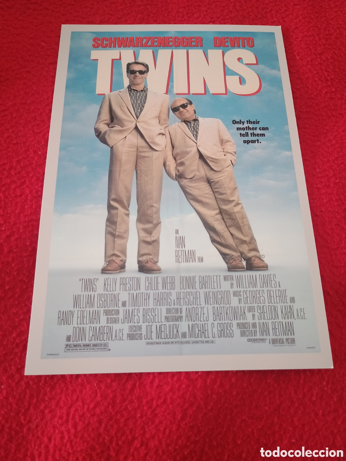 Cine: Folleto - los gemelos golpean dos veces arnold Schwarzenegger Danny devito
