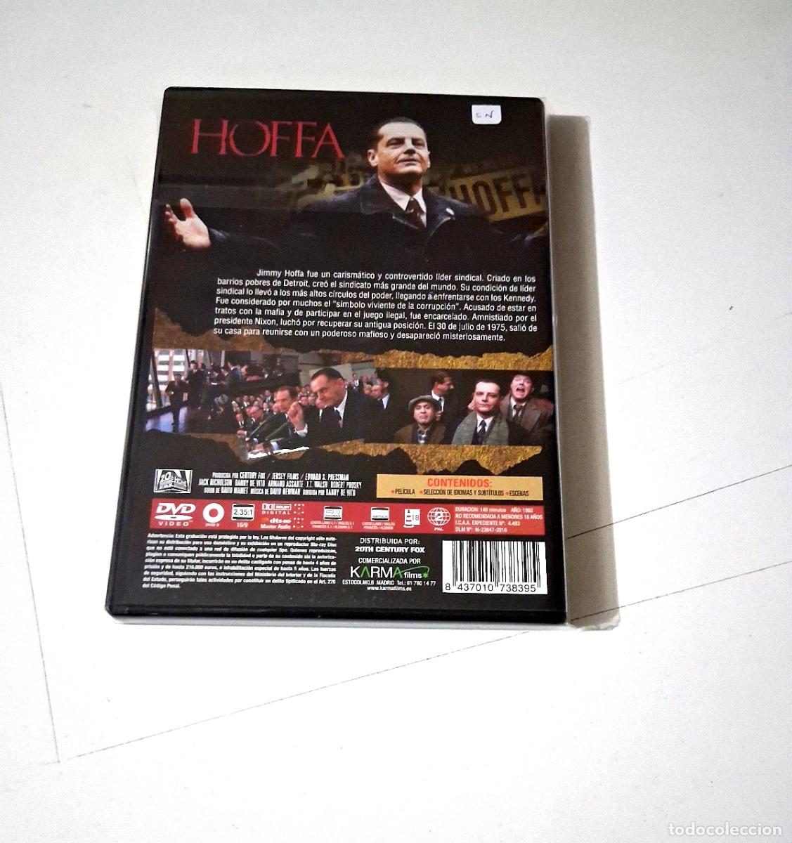Cine: DVD &rdquo;HOFFA (UN PULSO AL PODER)&rdquo; JACK NICHOLSON DANNY DEVITO ARMANDE KARMA FILMS - Foto 2