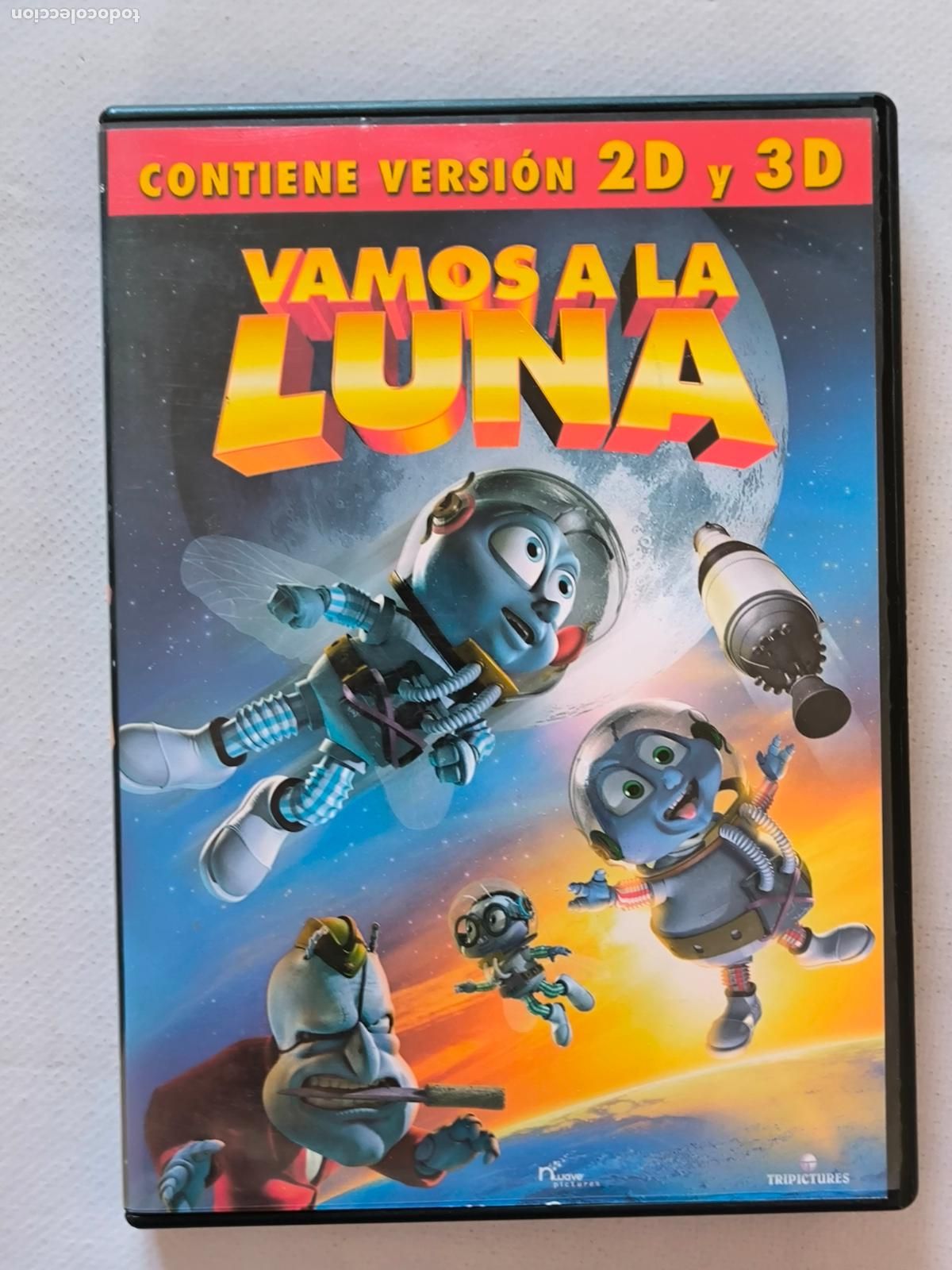 Kino: DVD VAMOS A LA LUNA - CONTIENE VERSION 2D Y 3D - NO INCLUYE GAFAS - LEER DESCRIPCION (5X)