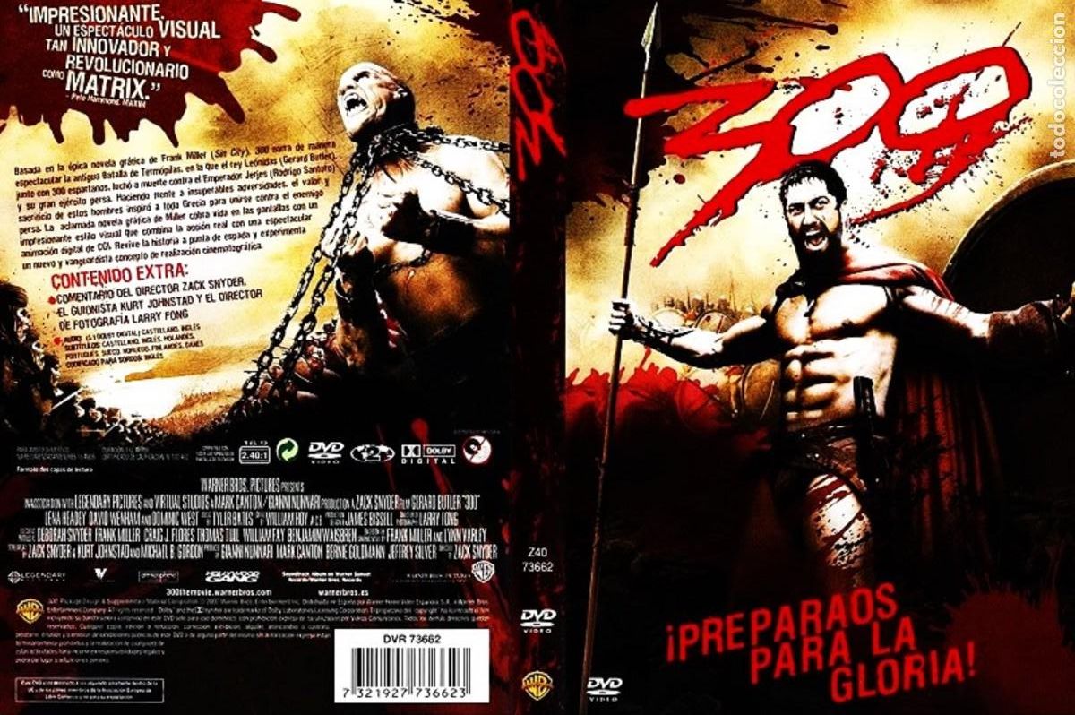 Cine: 300. PELICULA EN DVD. COLECCION.