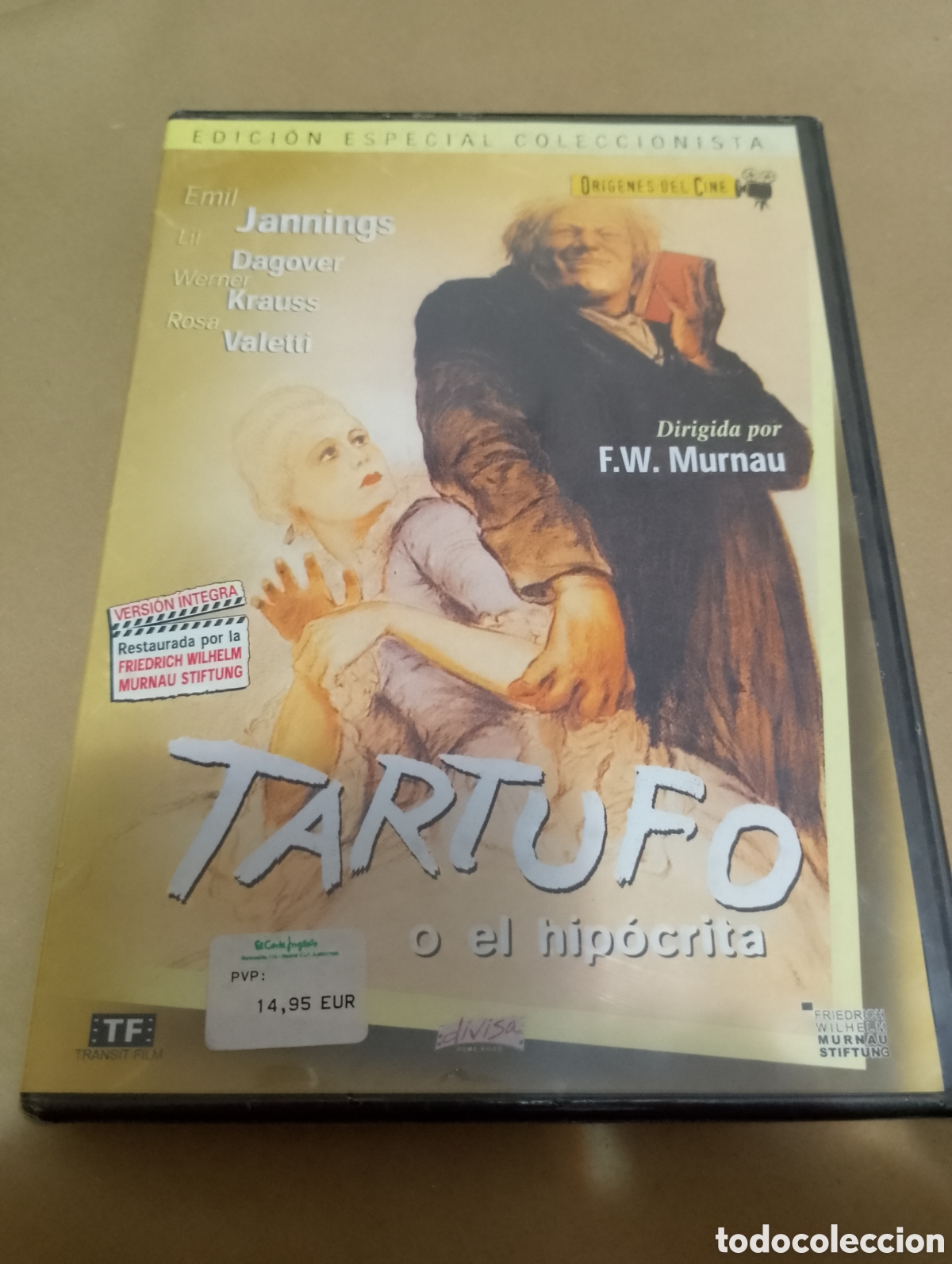Cinema: Dvd. Tartufo o el hip&oacute;crita. F. W. Murnau. Precintado. Edci&oacute;n Coleccionista. Or&iacute;genes del cine.