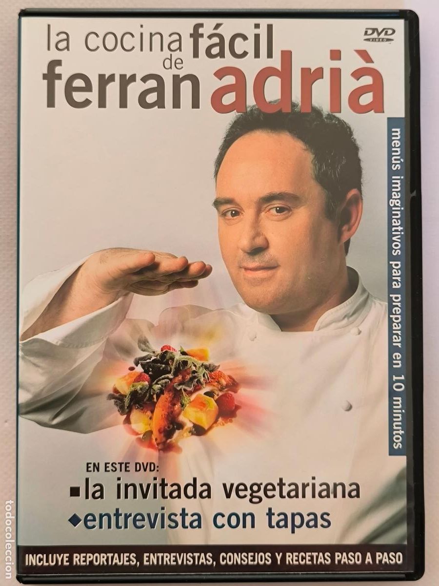 Kino: DVD LA COCINA FACIL DE FERRAN ADRIA - LA INVITADA VEGETARIANA / ENTREVISTA CON TAPAS (6L)