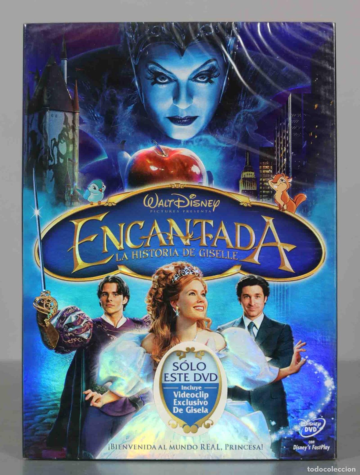Cinema: DVD. ENCANTADA LA HISTORIA DE GISELLE. DISNEY JAMES MARSDEN TIMOTHY SPALL. PRECINTAD
