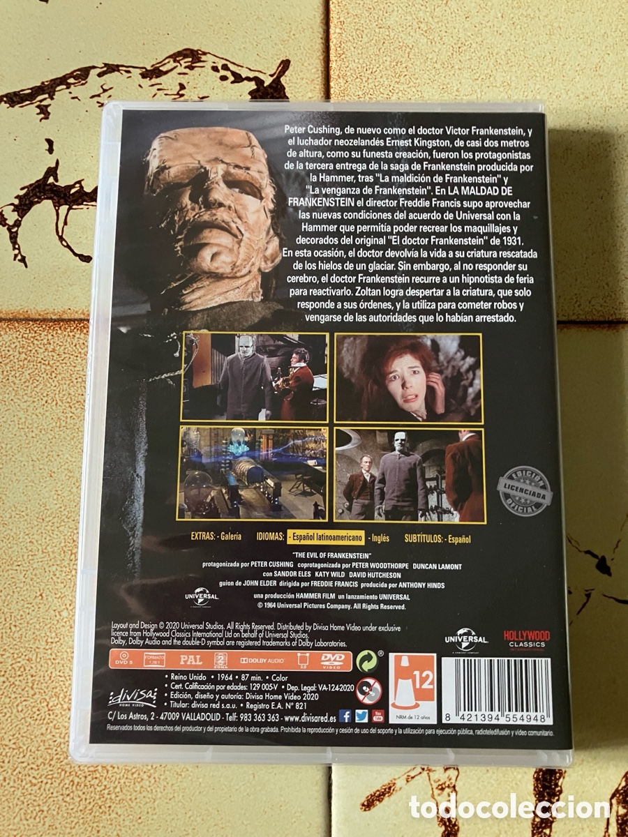 Cine: La Maldad de Frankenstein - DVD - Foto 2