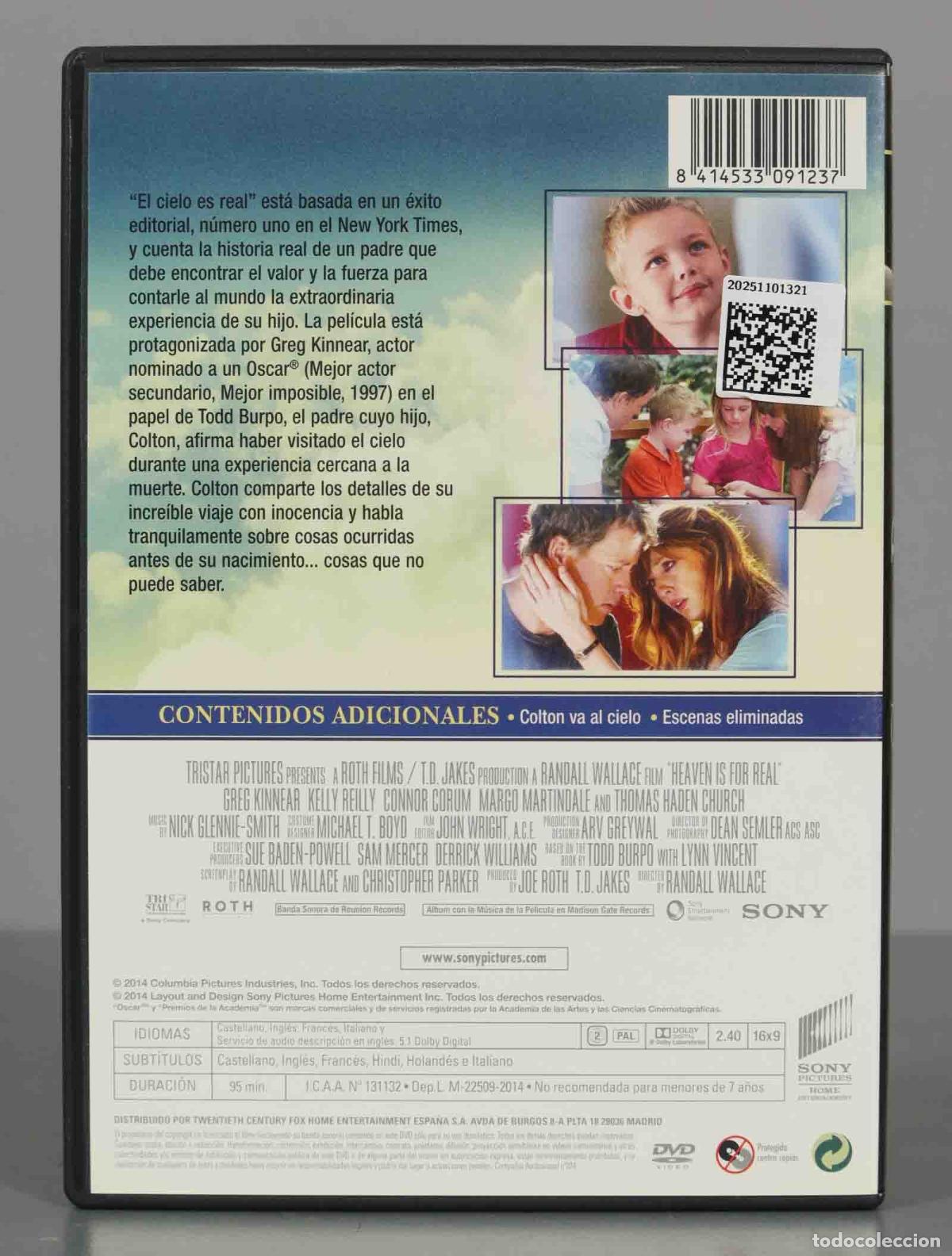 Cine: DVD. EL CIELO ES REAL. - Foto 2