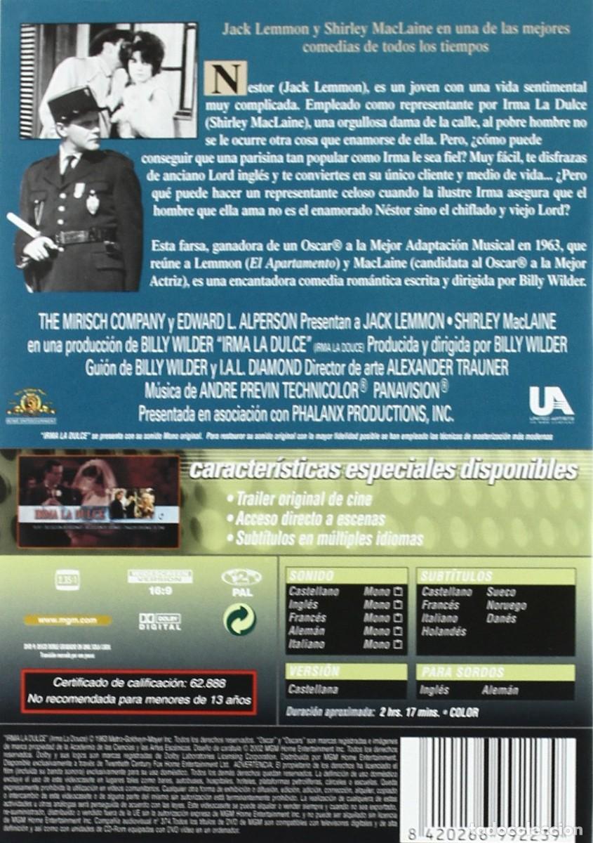Cine: Irma La Dulce - DVD NUEVO - Foto 2