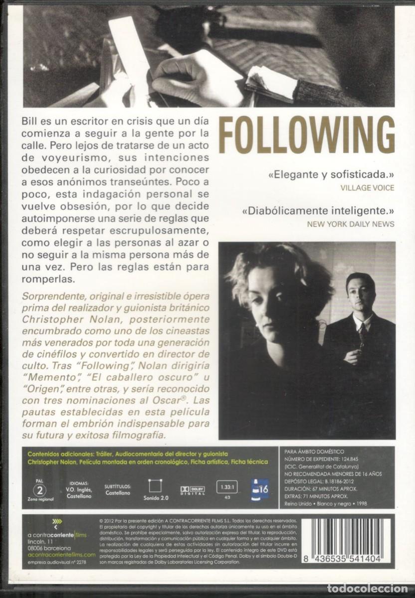 Cine: FOLLOWING DVD CHRISTOPHER NOLAN - Foto 2