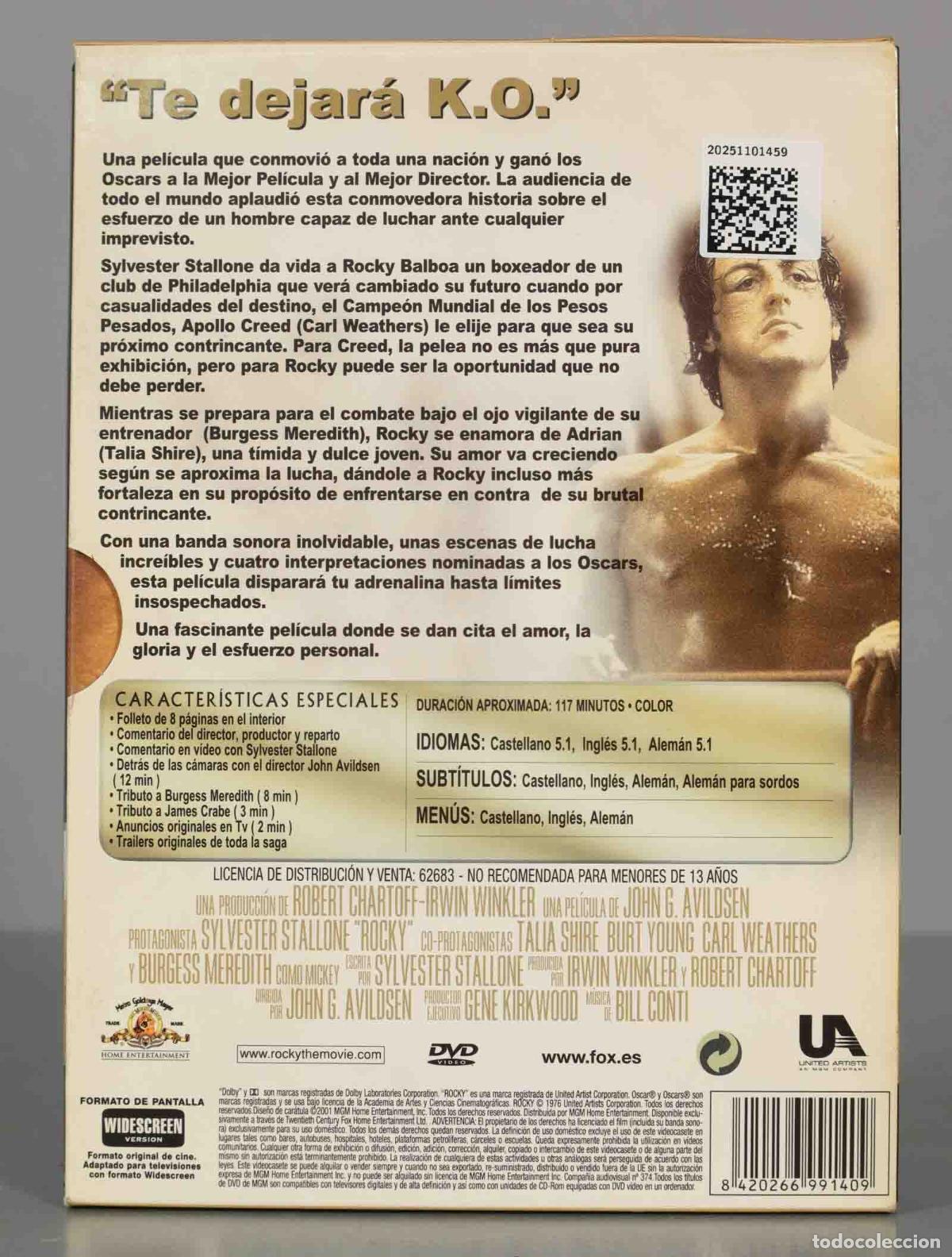 Cine: DVD. ROCKY. STALLONE. - Foto 2