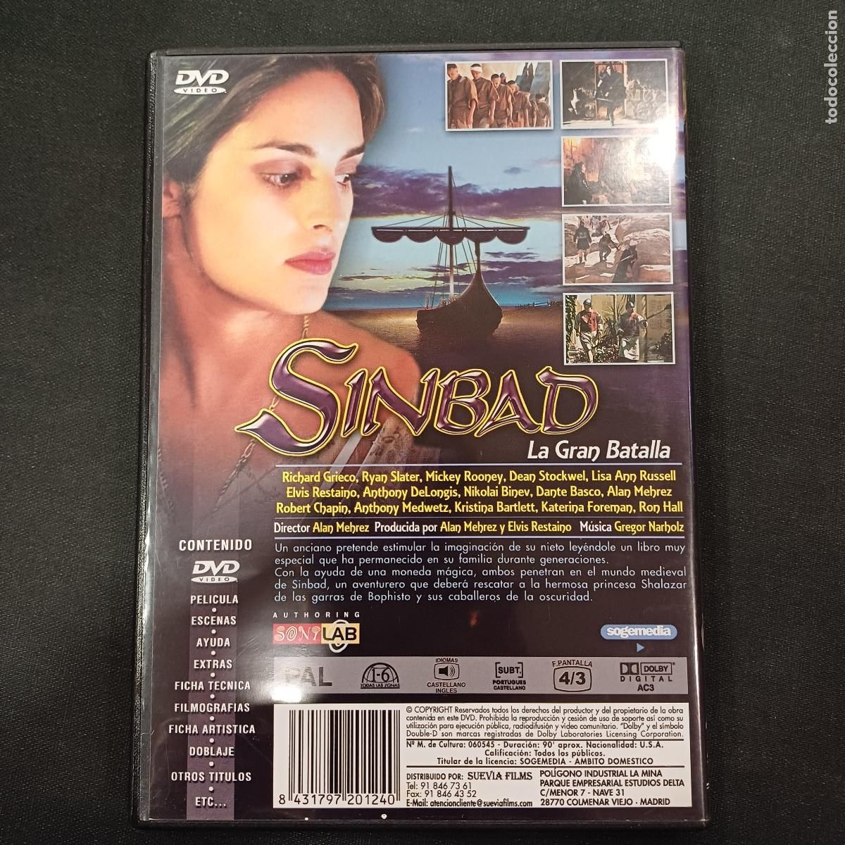 Cine: SINBAD/LA GRAN BATALLA/DVD. - Foto 3