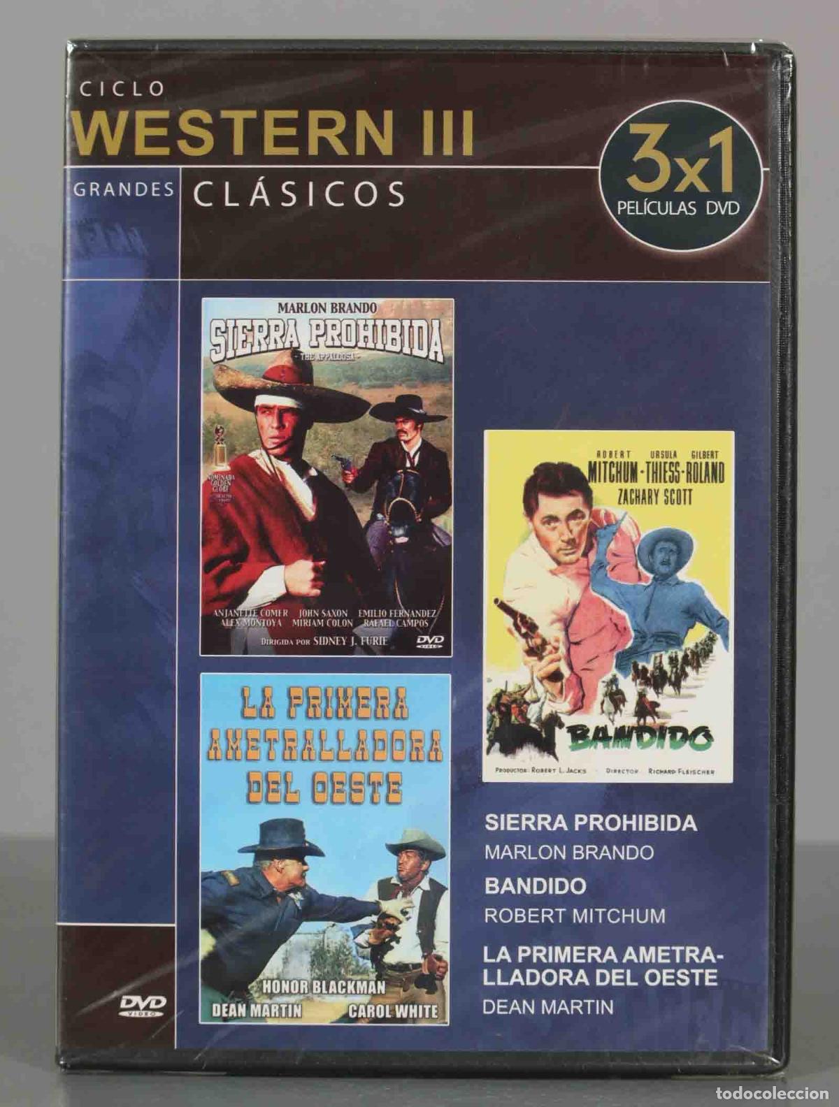 Cinema: DVD. SIERRA PROHIBIDA BANDIDO LA PRIMERA AMETRALLADORA DEL OESTE. PRECINTADO