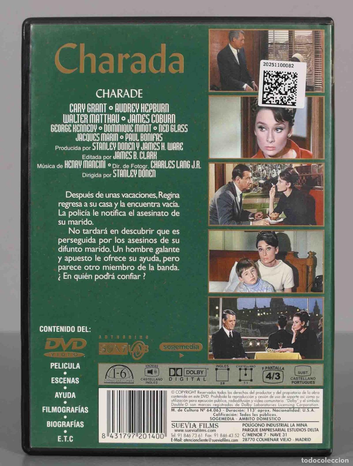 Cine: DVD. CHARADA. GRANT. - Foto 2