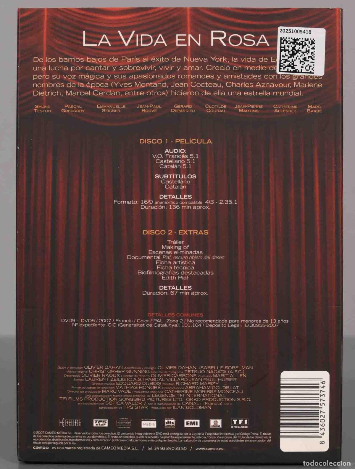Cine: DVD. LA VIDA EN ROSA - Foto 2