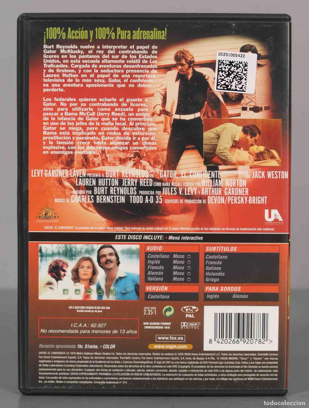 Cine: DVD. GATOR EL CONFIDENTE - Foto 2