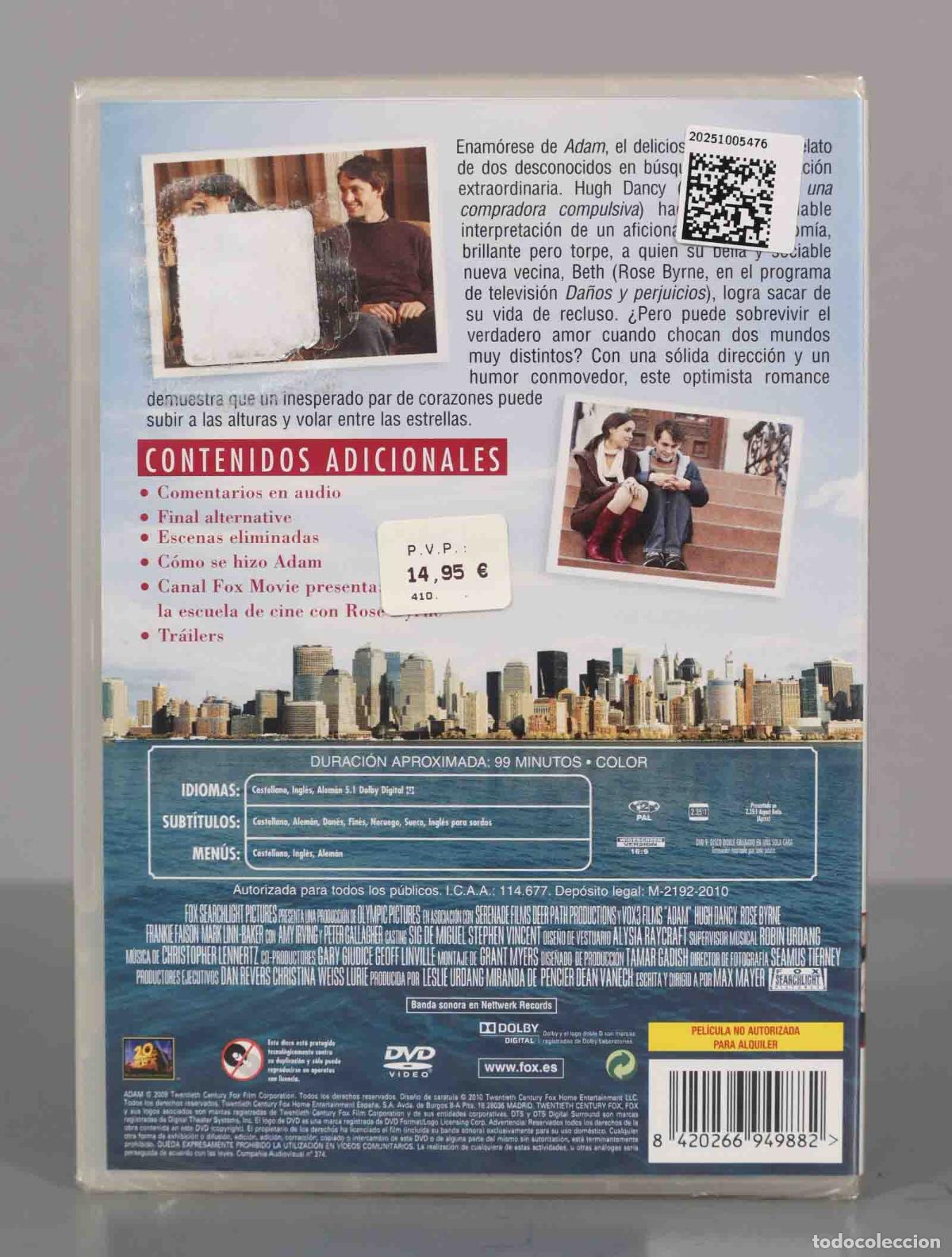 Cine: DVD. ADAM . PRECINTADO. - Foto 2